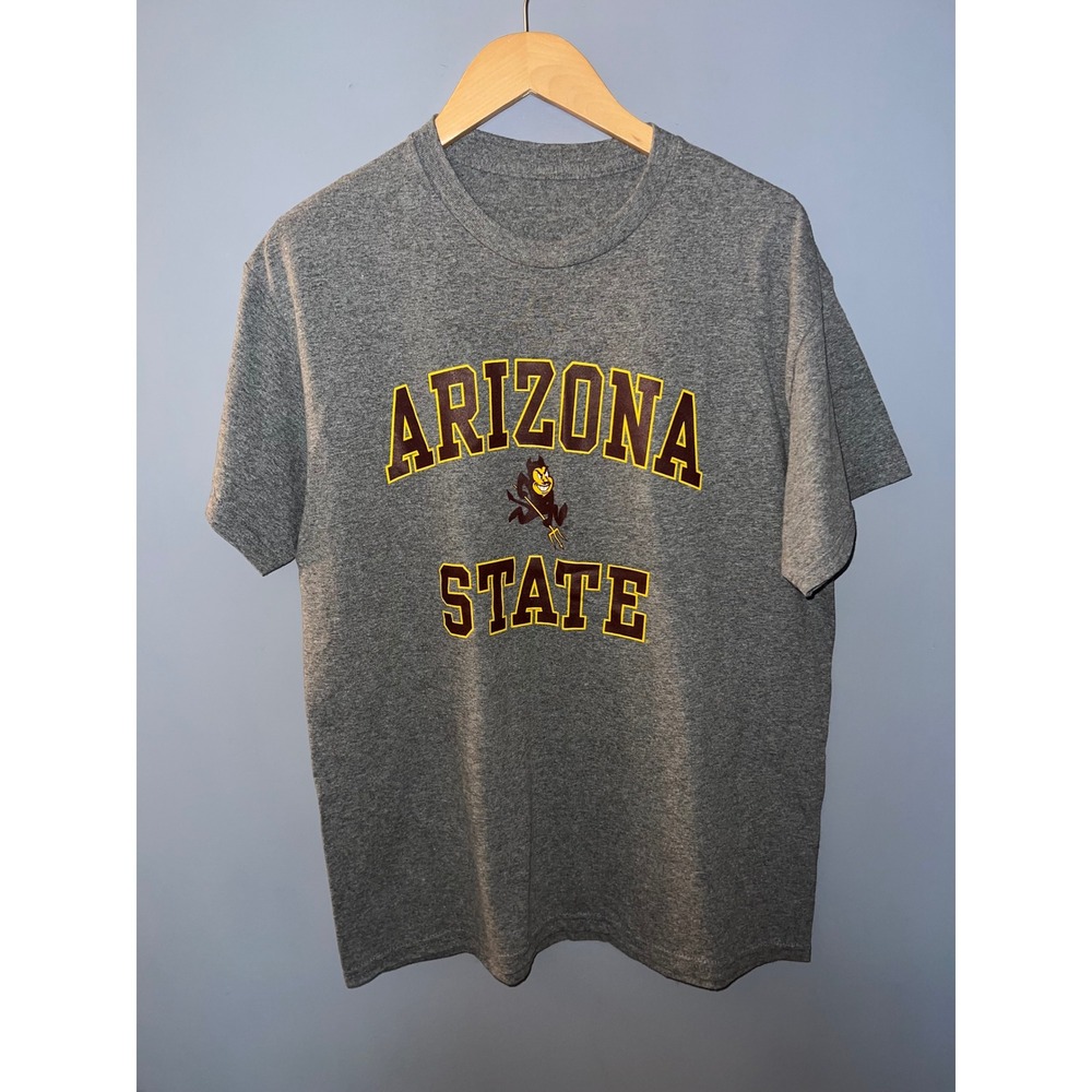 Arizona State University ASU Sun Devils Sparky Graphic T-Shirt Gray Mens L